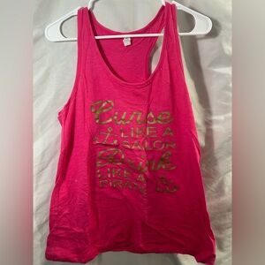 Boating Hot Pink Tank - Curse Like A Sailor, Drink Like A Pirate ⚓️